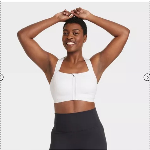 All In Motion Womens Sculpt High Support Zip-Front Sports Bra Dusty Rose 34D EUC - Picture 3 of 11